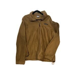 Columbia ZIp Up Beige Fleece Mens L